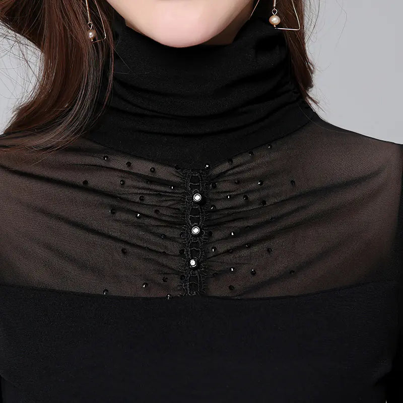 Fleece T-Shirt with Mesh Base Layer Top