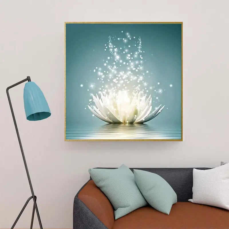 Diamond Painting Kit for Adults and Kids - Lotus Design