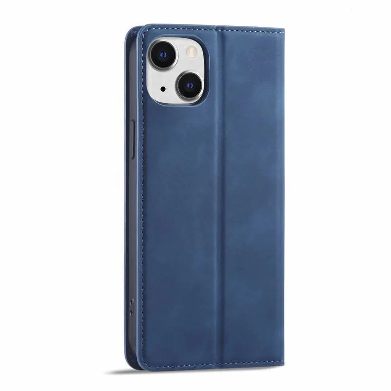 Luxurious Magnetic Leather Wallet Case for iPhone 14