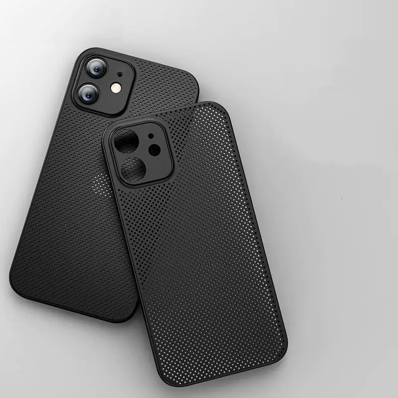 Ultra-Thin Breathable Mobile Phone Case with Grid Design