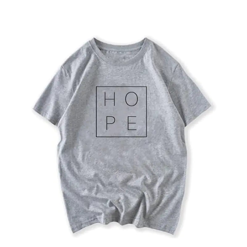 Hope Letter Print T-Shirt