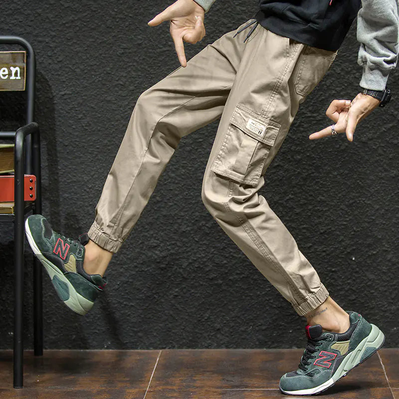 New Youth Plus Size Thin Slim Casual 9-Point Pants