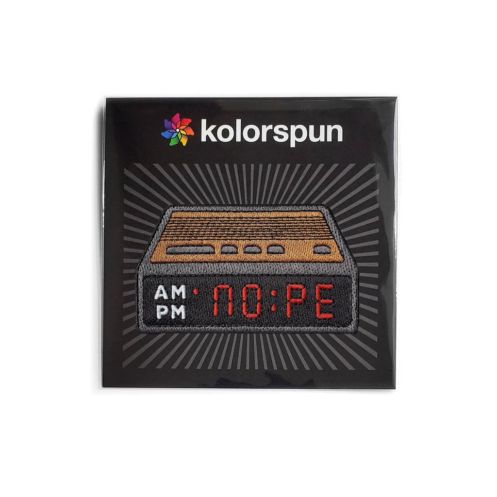 Nope Alarm Clock Patch