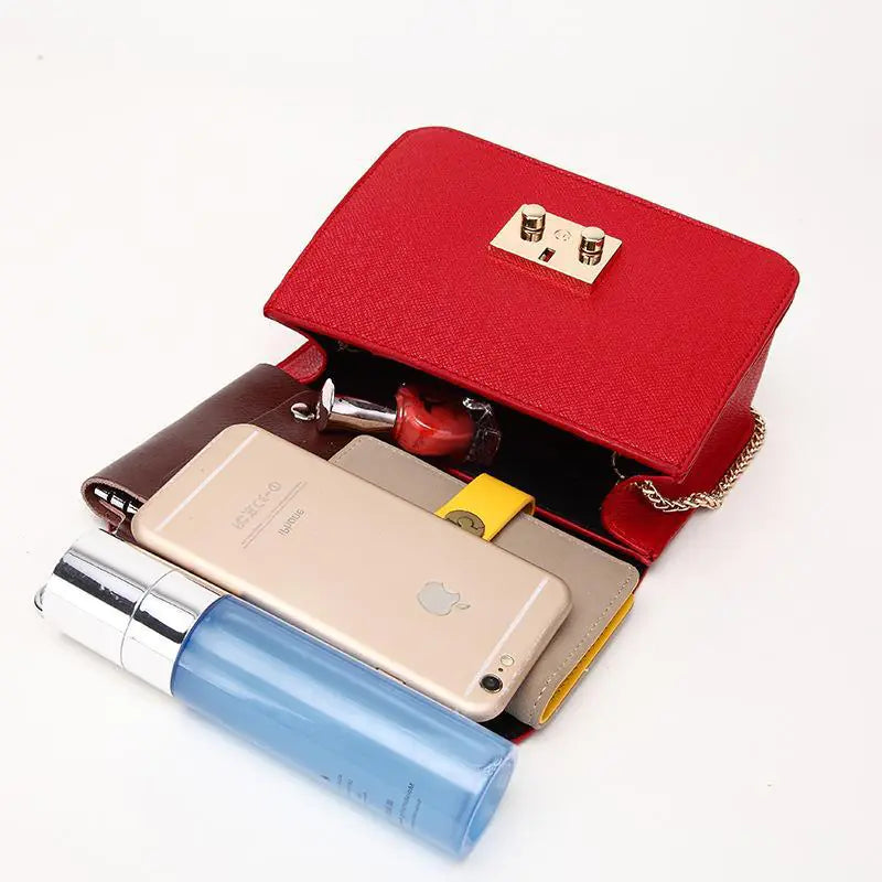 Candy Color Chain Shoulder Crossbody Bag for Women