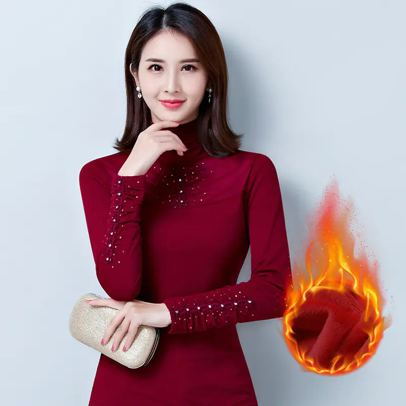 Fleece T-Shirt with Mesh Base Layer Top