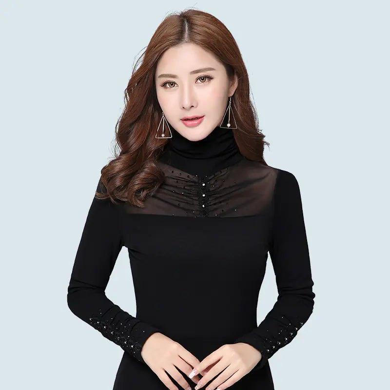 Fleece T-Shirt with Mesh Base Layer Top