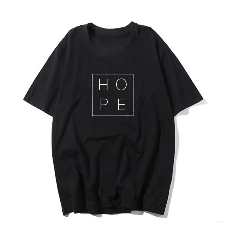 Hope Letter Print T-Shirt