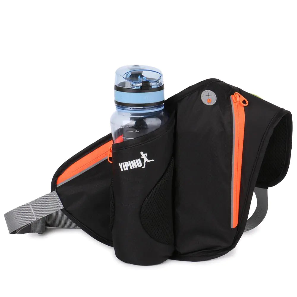 Running Waist Pack with Water Bottle and Phone Holder
