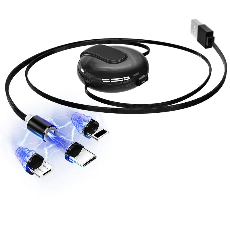 3-in-1 Magnetic Charging Cable for Apple and Android
