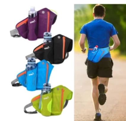 Running Waist Pack with Water Bottle and Phone Holder