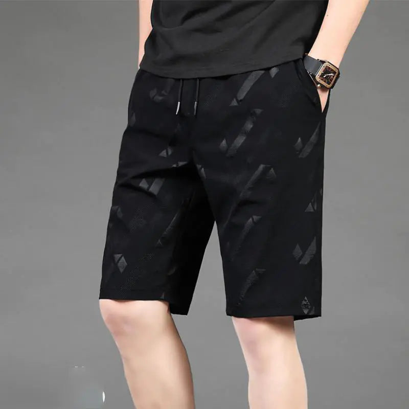 Men's Summer Quick-Dry Ice Silk Loose Shorts