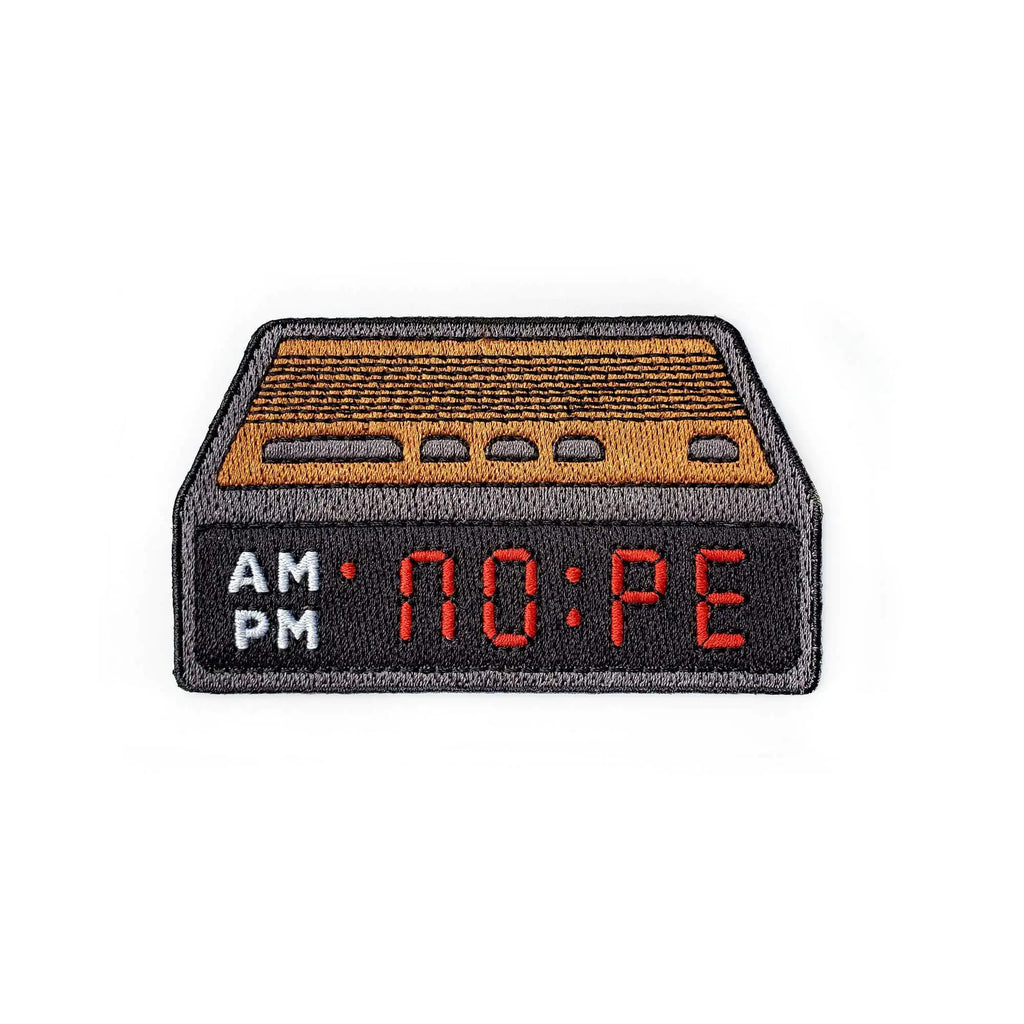 Nope Alarm Clock Patch
