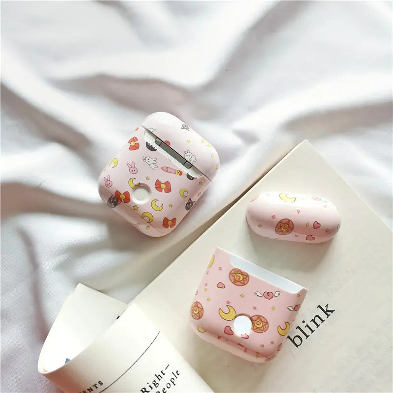 Creative Cute Girl AirPods Case for Wireless Headphones