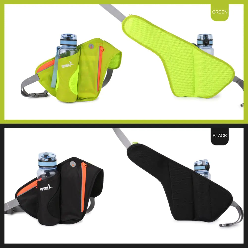 Running Waist Pack with Water Bottle and Phone Holder