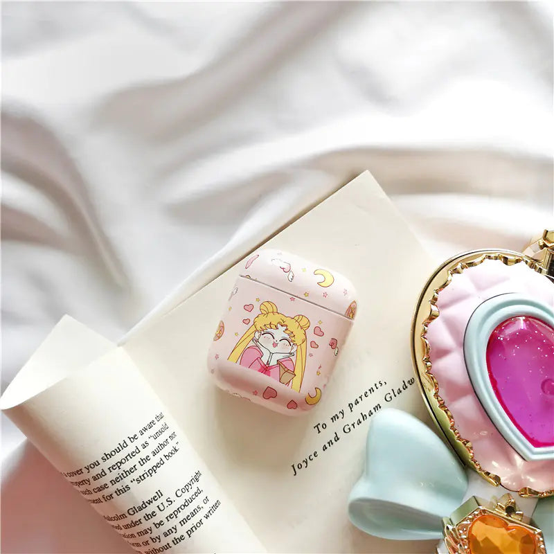 Creative Cute Girl AirPods Case for Wireless Headphones