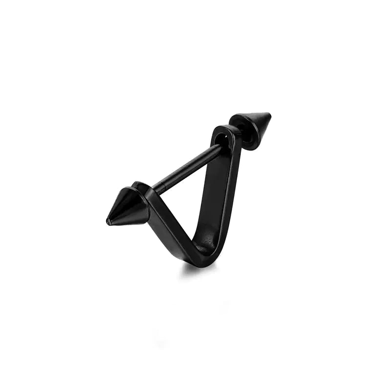 Korean Style V-Shaped Men's Titanium Steel Earrings